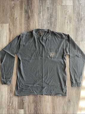 Prism Supply Long Sleeve Pocket T-Shirt in Charcoal
